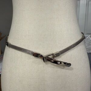 Silver Mesh Belt